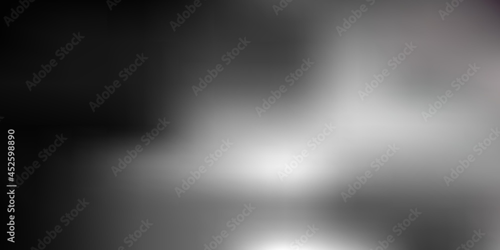 Dark gray vector gradient blur background.