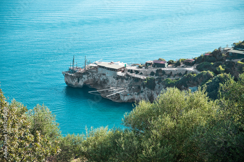 View of a sea trebuchet from above photo