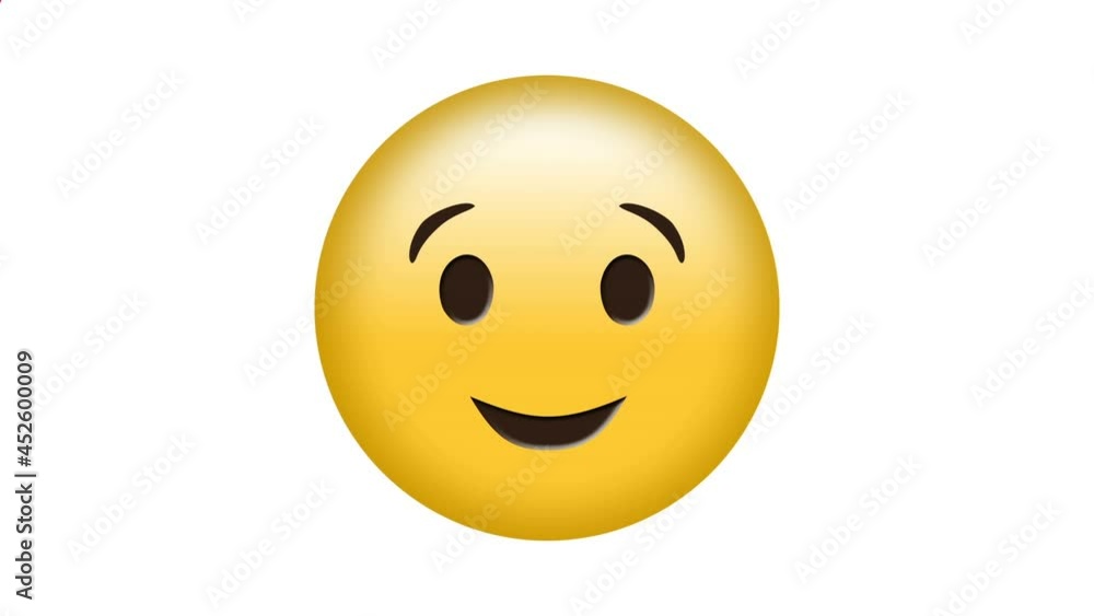Animation of happy emoji icon over red kaleidoscopic moving shapes Animation of happy emoji icon over red kaleidoscopic moving shapes