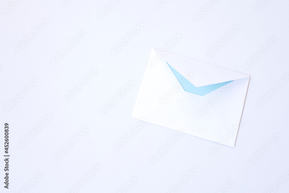 Blank envelope isolated background arranged for mockup design Blank envelope isolated background arranged for mockup design