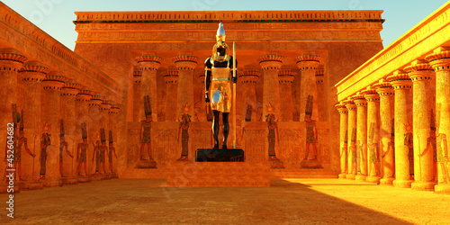 Photography Temple of Horus - The Horus god of Egyptian history depicted by the Falcon bird was the deity of the afterlife