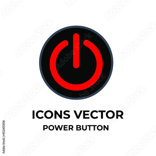 power button icons symbol vector elements for infographic web