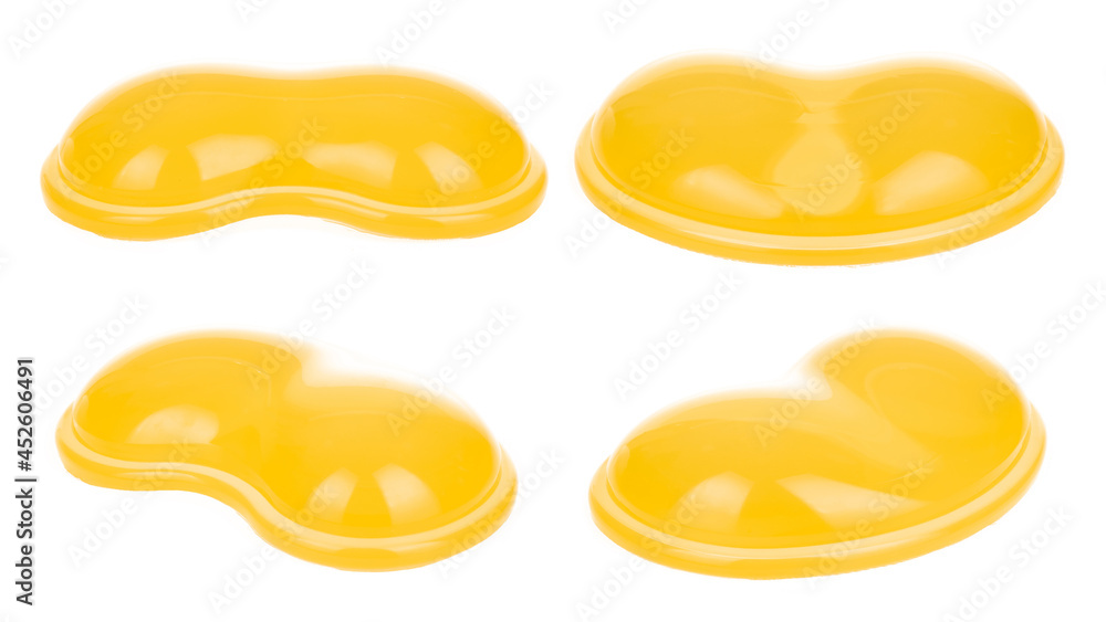 Set of Silicone Gel Wrist Support Mouse Pad for Desktop Computer isolated on white background. Set of Silicone Gel Wrist Support Mouse Pad for Desktop Computer isolated on white background.