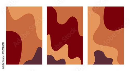 Autumn. Vector banners set with copy space
