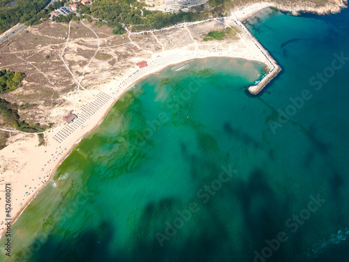 Aerial view of Arkutino region near resort of Dyuni  Bulgaria