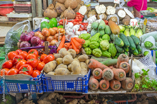 Vegetables Stall Asia