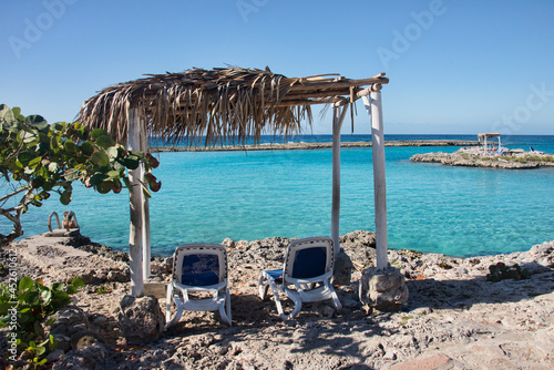 Photography Beautiful Caribbean sea at exquisite Caleta Buena, Playa Giron, Cuba