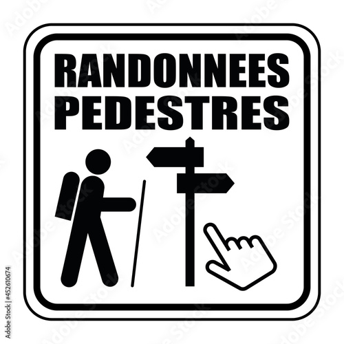 Logo randonnées pédestres.