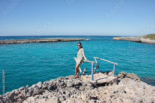 Photography Beautiful Caribbean sea at exquisite Caleta Buena, Playa Giron, Cuba