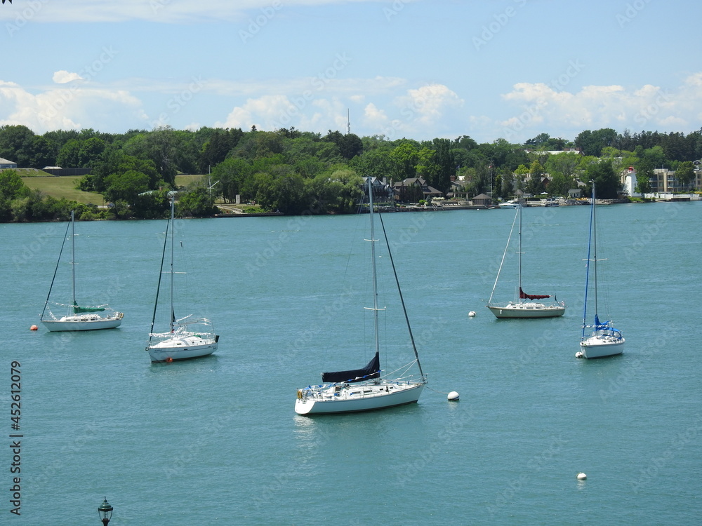 boats in the harbor