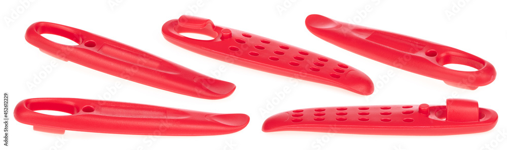 Set of Plastic Cycling Bicycle Tire Opener Tyre Lever High Quality Bicycle Repair Tools isolated on white background. Set of Plastic Cycling Bicycle Tire Opener Tyre Lever High Quality Bicycle Repair Tools isolated on white background.