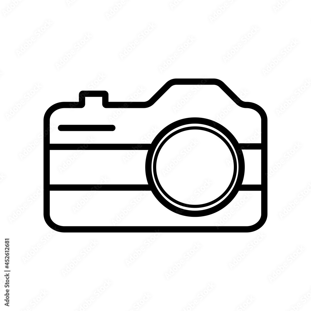 Digital camera icon vector layout Digital camera icon vector layout