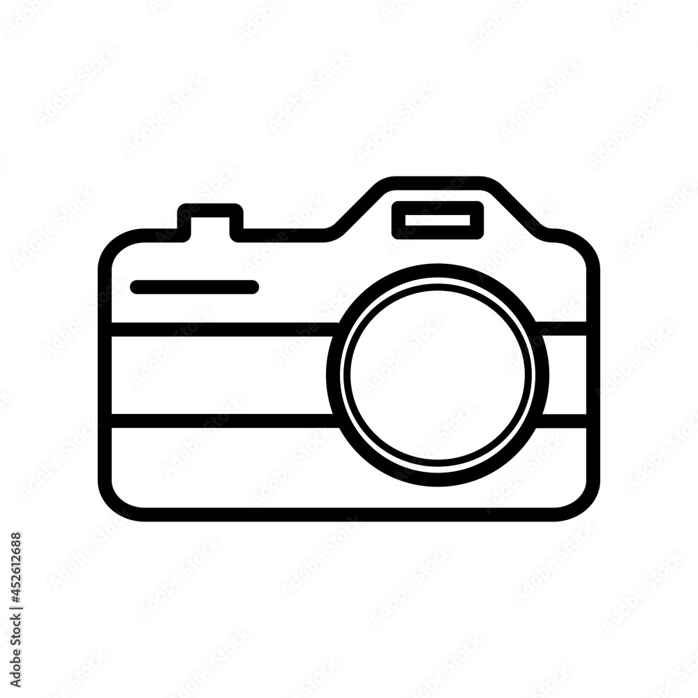 Digital camera icon vector layout Digital camera icon vector layout