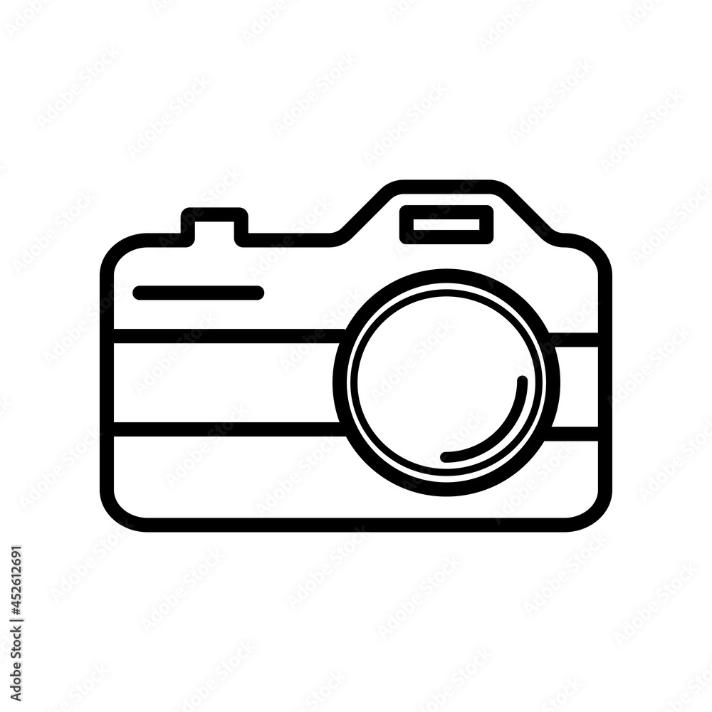 Digital camera icon vector layout Digital camera icon vector layout