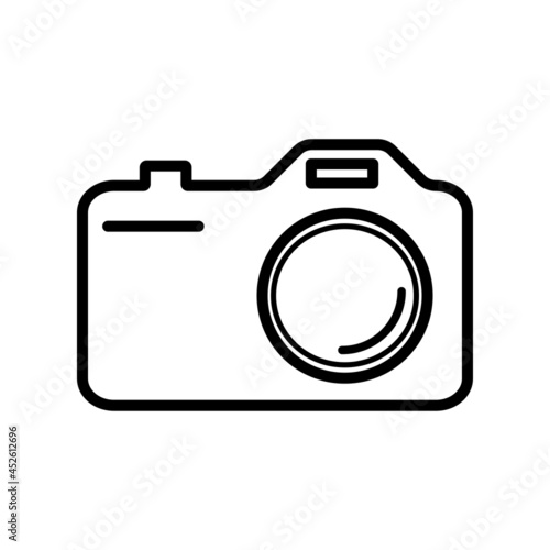 Digital camera icon vector layout