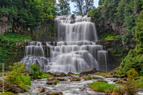 Chittenango Falls At Chittenango State Park In New York photo