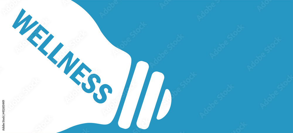 Fototapeta premium wellness in lamp background illustration