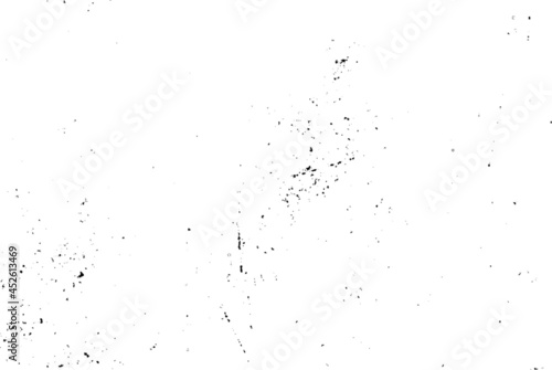 Grunge black and white pattern. Monochrome particles abstract texture. Background of cracks, scuffs, chips, stains, ink spots, lines. Dark design background surface.Grunge Texture Vector