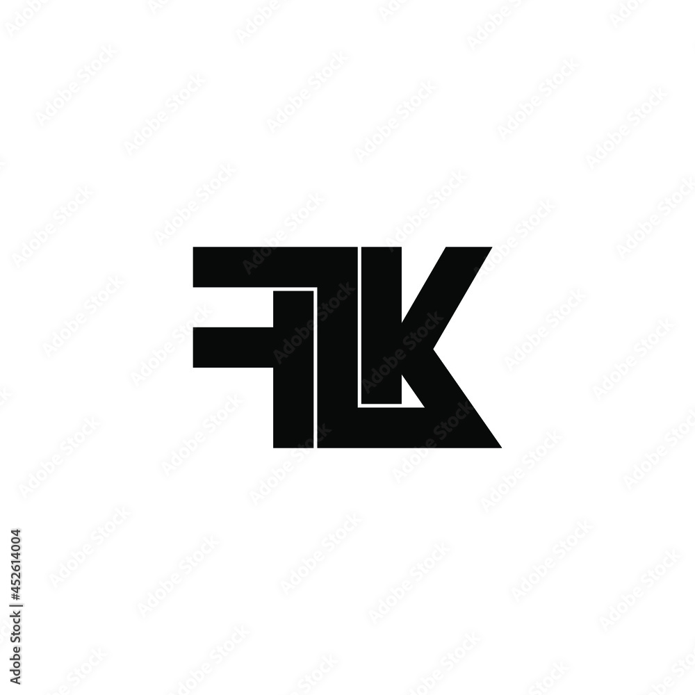 flk letter monogram initial logo design flk letter monogram initial logo design