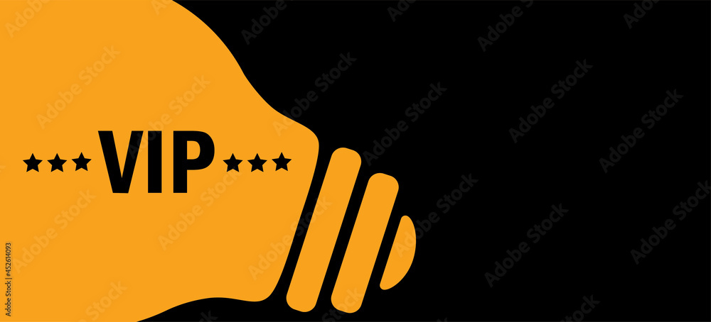 Fototapeta premium VIP in lamp background illustration