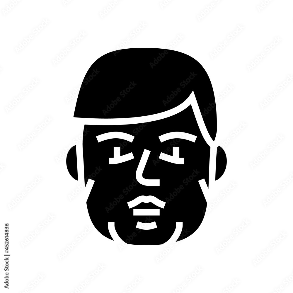 acromegaly endocrinology glyph icon vector. acromegaly endocrinology sign. isolated contour symbol black illustration