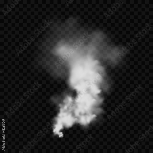 smoke pattern in transparent background. Isolate of png smoke of fire. smog of water steam which isolated on black background. it also can use for cloud pattern in vector illustration