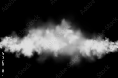 border of colorful smoke pattern in black background. Isolate of png smoke of fire. smog of water steam which isolated on black background. it also can use for holy festive in vector illustration