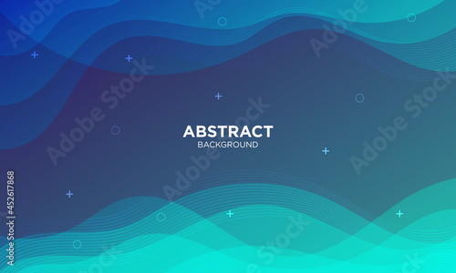Abstract Blue geometric background. Modern background design. Liquid color. Fluid shapes composition. Fit for presentation design. website, basis for banners, wallpapers, brochure, posters