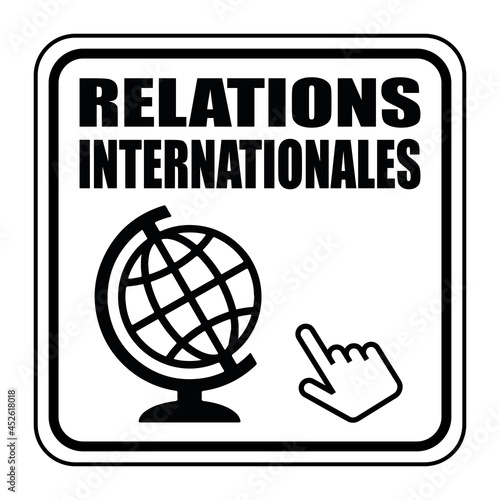 Logo relations internationales.