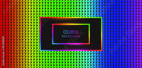 Colorful luxury background with 3D beads. Vector illustration.
