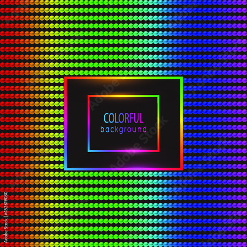 Colorful luxury background with 3D beads. Vector illustration.