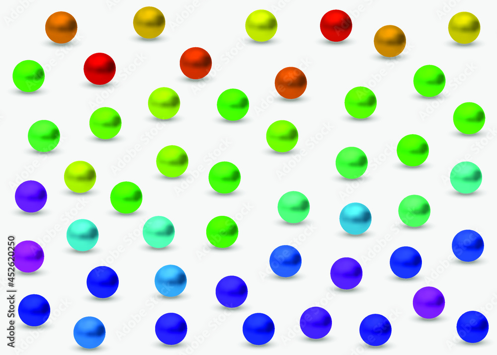 Colorful beads background. Vector illustration. 