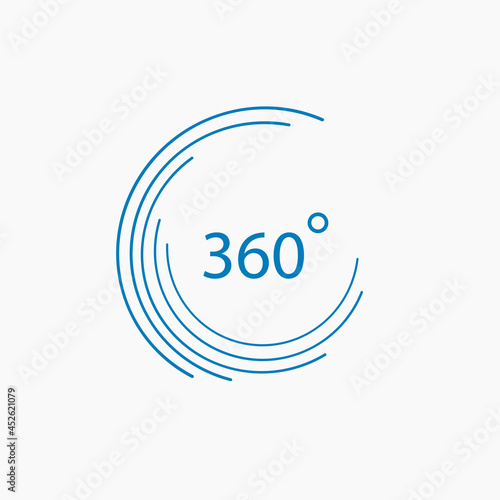 360 degree angle icon