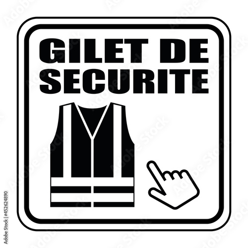 Logo gilet de sécurité.