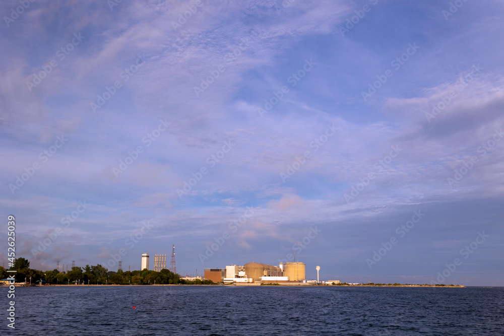 Lake Ontario at Pickering nuclear power plant