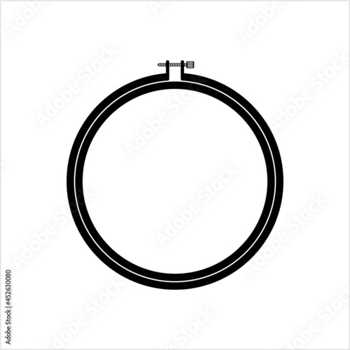 cross stitch hoops and frames icon, black vector sign with editable  strokes, concept illustration Stock Vector Image & Art - Alamy
