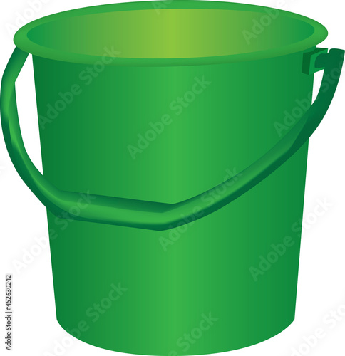 Plastic bucket for household work