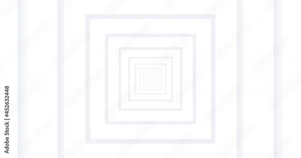 Animation of grey concentric squares moving over white background Animation of grey concentric squares moving over white background