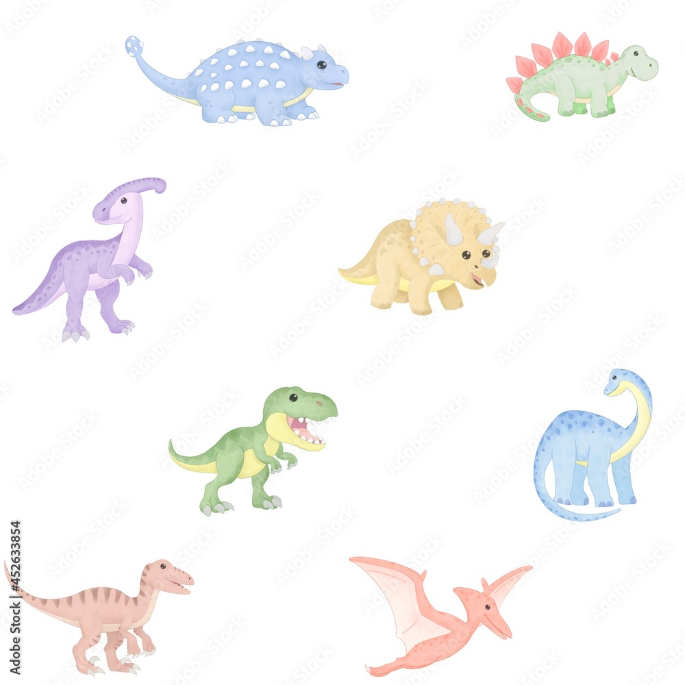 Dinosaurs seamless pattern Dinosaurs seamless pattern