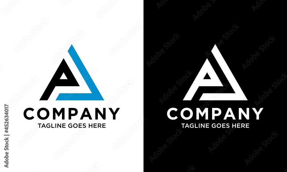 PL Logo letter monogram with triangle shape design template isolated PL Logo letter monogram with triangle shape design template isolated