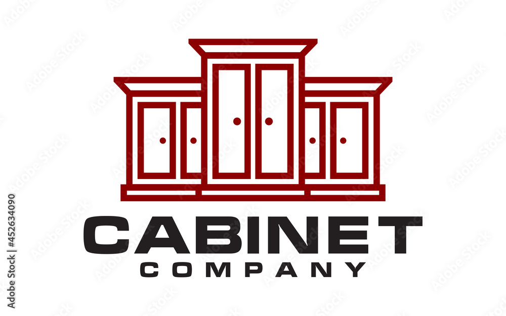 Cabinet Furniture or Kitchen Set vector logo designs Cabinet Furniture or Kitchen Set vector logo designs