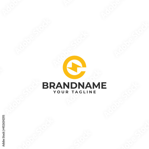 Energy watch icon logo template design