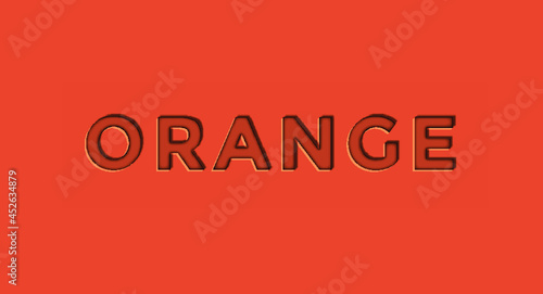 orange 3d editable vector text effect Free Vector