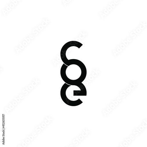 coe letter monogram initial logo design