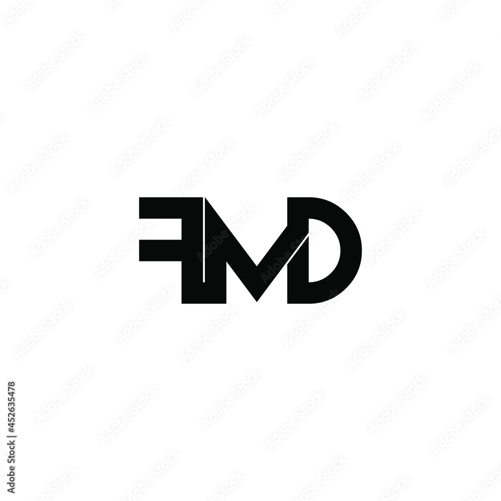 fmd letter monogram initial logo design fmd letter monogram initial logo design