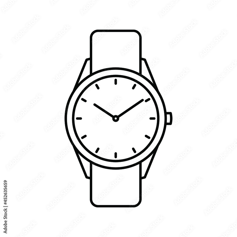 Watch icon. Wristwatch icon design. vector illustration. Watch icon. Wristwatch icon design. vector illustration.