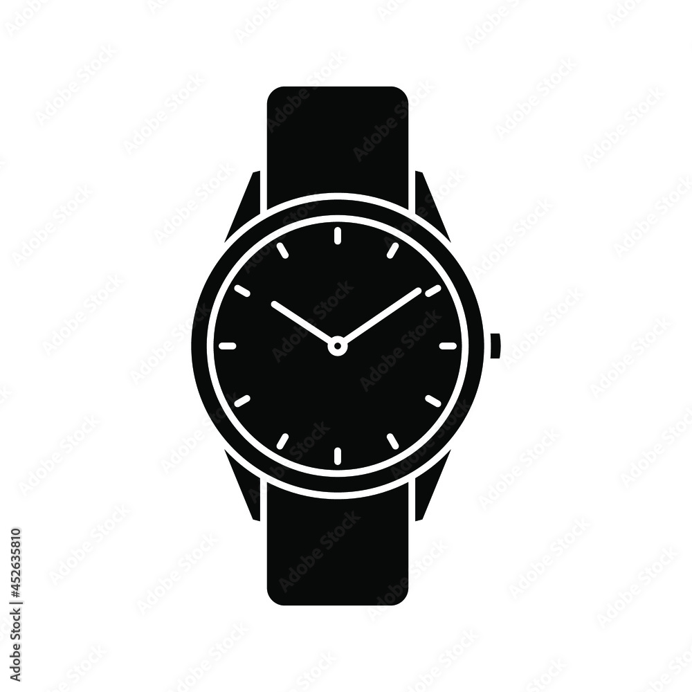 Watch icon. Wristwatch icon design. vector illustration. Watch icon. Wristwatch icon design. vector illustration.