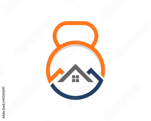 Combination gym kettle bell with house real estate