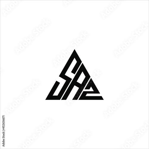 SAZ letter logo creative design. SAZ unique design