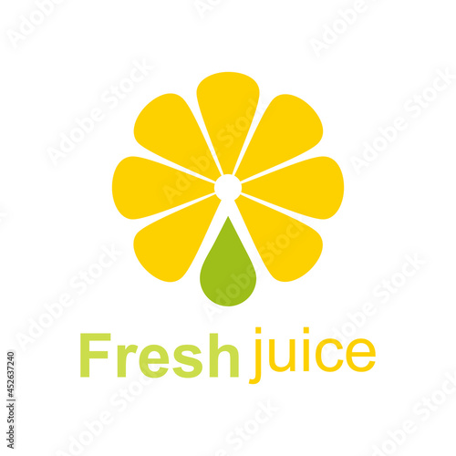 Fresh juice vector logo symbol